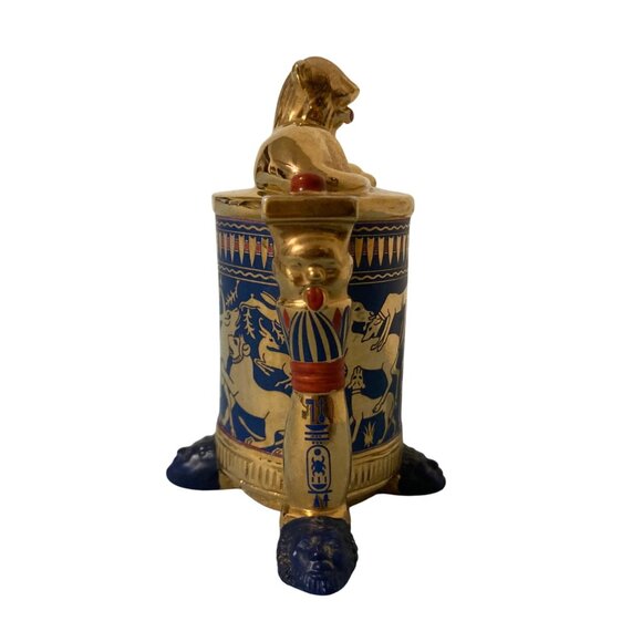 1989 Franklin Mint Treasures of King Tut Miniature Collectable Unguent Container - Picture 4 of 8